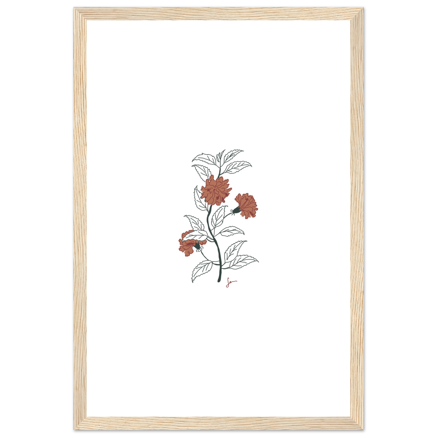Tableau "Hibiscus rosa-sinensis"