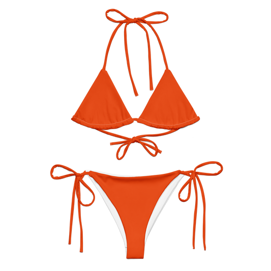 Bikini recyclé "Orange mécanique"
