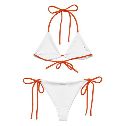 Bikini recyclé "Orange mécanique"