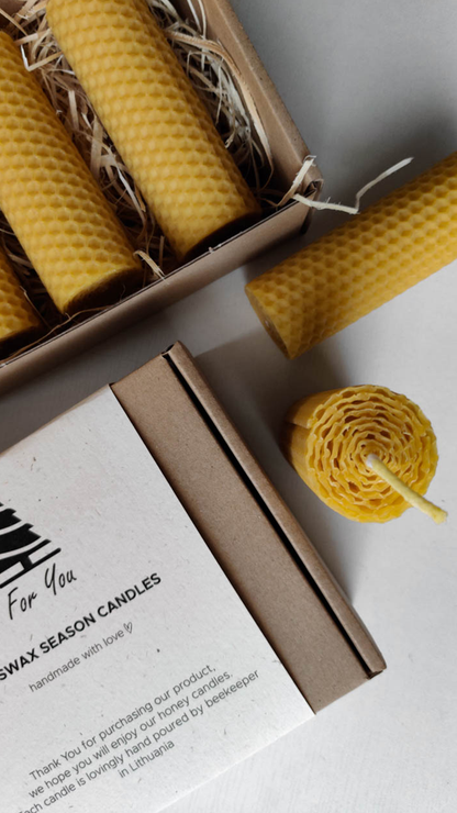 Set de bougies "Honey Comb" 100% Handmade